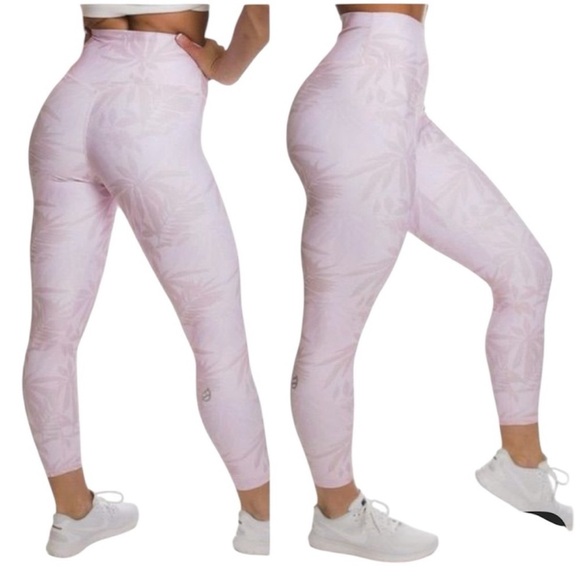 P'tula Size Size Small Pink High-Waisted Athletic Leggings. - Picture 1 of 4